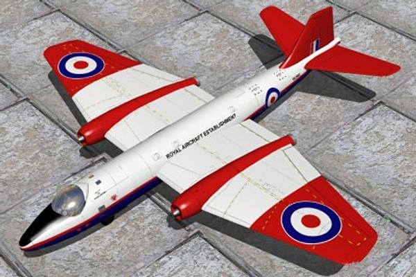3d model of english electric canberra t4 - English Electric Canberra T4 by pbratt